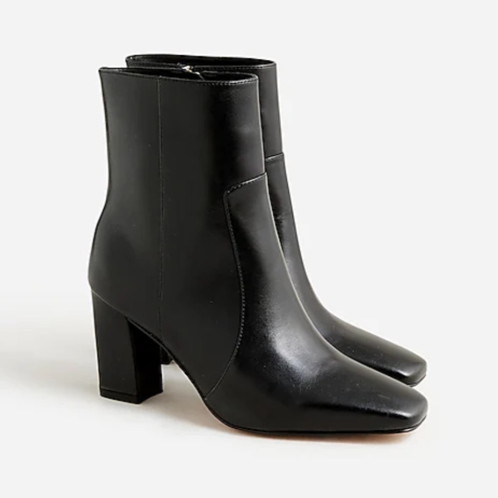 J Crew almond toe leather ankle boots - Picture 2 of 6